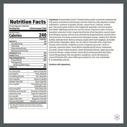 IsaLean Protein Shake - Complete Superfood Meal Replacement for Maintaining Healthy Weight and Lean Muscle Growth with 24 Vitamins and Minerals - 28.6 oz - 14 Meal Canister (Creamy French Vanilla)