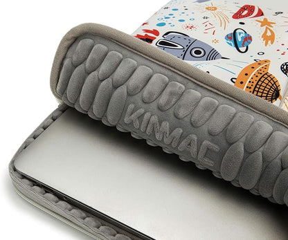 Kinmac 360° Protective Water Resistant Laptop Sleeve case Bag with Handle for MacBook Pro 14 inch,13.5 inch-13.9 inch and 14 inch Laptop(Spaceship)