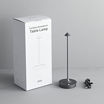 Cordless Table Lamp Rechargeable LED Table Lamps Battery Operated 4000mAh Touch Dimmable Wireless Lamp Waterproof Portable Outdoor Table Light for Restaurants and Dining Home Indoor/Outdoor Use
