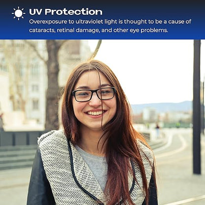 Readerest Blue Light Blocking Glasses – Computer Eyewear, UV Protection, Eye Strain & Glare Reduction, Lightweight Frame