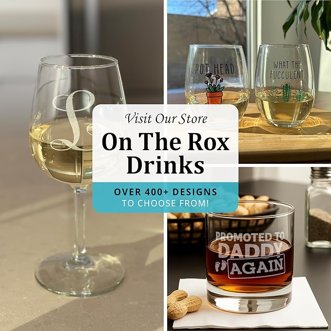 On The Rox Customized Beer Can Glass-Personalized-Birthday Beer Glass-Engraved-Vintage-Cheers-Aged To PERFECTION-Birthday Gift-Etched Beer Glass-Barware (1)