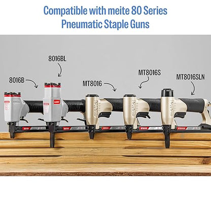 meite 21 Gauge Upholstery Staples, 1/2-Inch Crown with 5/8-Inch Length Galvanized Heavy Duty Staples for Staple Guns MT8016, MT8016S, and MT8016SLN (10 Boxes)