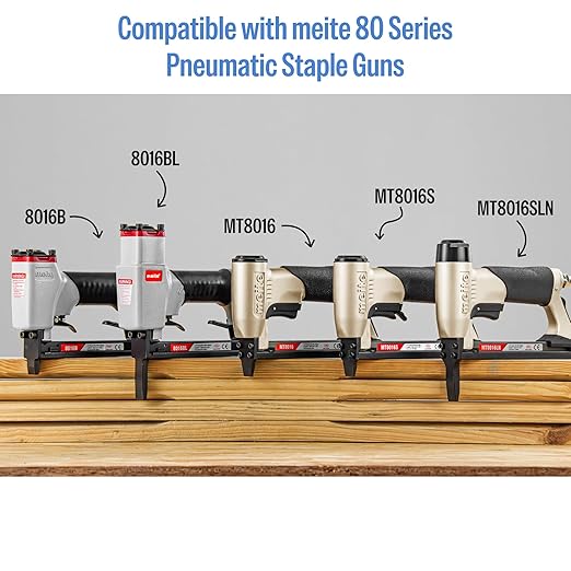meite 21 Gauge Upholstery Staples, 1/2-Inch Crown with 1/2-Inch Length Galvanized Heavy Duty Staples for Staple Guns MT8016, MT8016S, and MT8016SLN(10 Boxes)