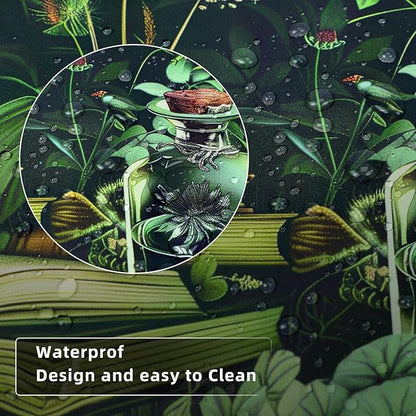 Gaming Mouse Pad for Computer,Large Mouse Pads for Desk Keyboard,Skull Desk Mat Laptop,Dark Green Plant Pattern Art XXL Waterproof Keyboard Pad,Extended Big Non-Slip Rubber Mousepad