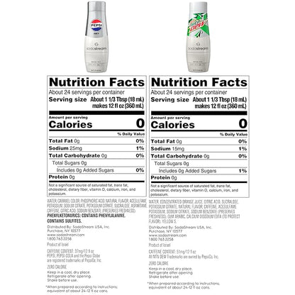 SodaStream Pepsi & MTN Dew Variety Pack, Diet, 440ml, (Pack of 3)