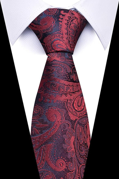 Tie For Men Necktie Woven Jacquard Neck Ties Set 6 PCS