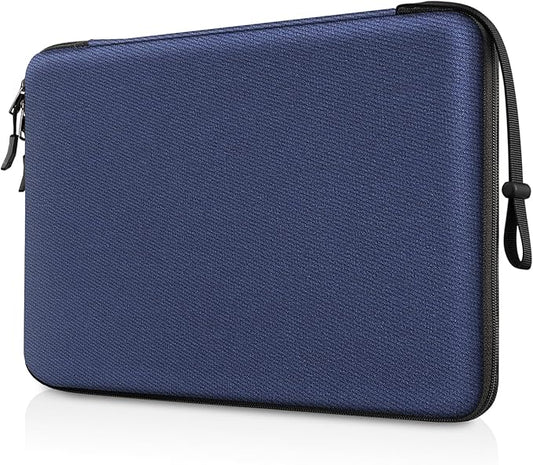 FINPAC Hard Laptop Sleeve Case for 15.3 inch MacBook Air M4 M3 M2 2025 2024, 16.2 inch MacBook Pro M4/M3/M2/M1 Pro/Max A2991 A2780 A2485 A2141, Waterproof Case for Surface Laptop/Book, Navy