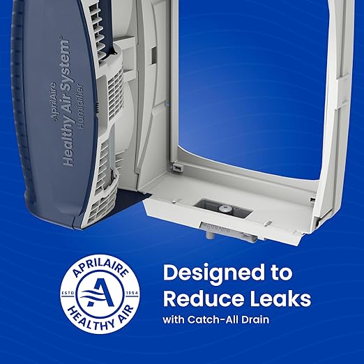 AprilAire 720MKZ Whole-House Fan-Powered Evaporative Humidifier – 21 GPD, Water Saving, Manual Control, Installation Kit, for up to 6,250 Sq. Ft., Part of the AprilAire Healthy Air System