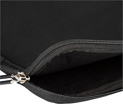 Amazon Basics 11.6 inch Laptop Sleeve, Protective Case with Zipper - Black