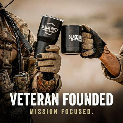 Black Rifle Coffee Company Silencer Smooth, 12oz Bag, Ground Coffee Light Roast - Roasted Blend Made from Arabica Beans - Colombian & Brazilian Beans - Veteran Founded & American Made