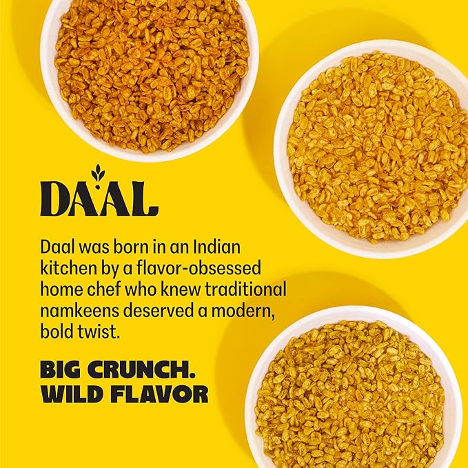 Daal By Keen Crunchy Mung Bean Snacks – Buffalo Chutney – Plant-Based Protein, High Fiber, Gluten-Free, Nut-Free – Mix into Salads or Enjoy as an On-the-Go Snack – 1 Resealable Pack, 4.76 oz