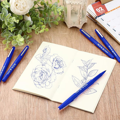 36 Pcs Felt Tip Pens 0.7mm Medium Point Colored Felt Tip Pens for Journaling Planner Writing Note-taking Art Office and School Supplies(Dark Blue)