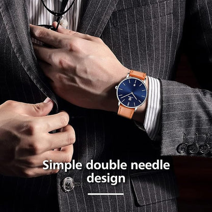 BEN NEVIS Watch, Mens Watch, Minimalist Fashion Simple Wrist Watch Analog Date with Leather Strap