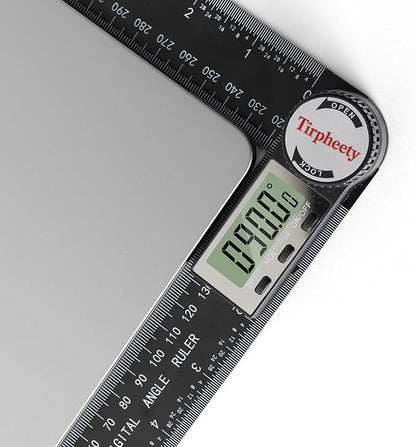 Digital Angle Finder Protractor, 3rd Generation Quick Display Angle Gauge Ruler, 7-Inch (200mm) Professional Measuring Tool for Woodworking, Carpentry, and Construction(plastic）