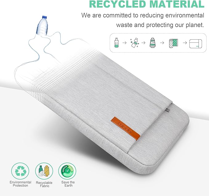 Lacdo Laptop Sleeve Case for 14 inch New MacBook Pro M5/M4/M3/M2/M1 Chips Pro Max A3434 A3112 A3401 A3185 A2918 A2992 2025-2021, 13.8" 13.5" Microsoft Surface Laptop 7th 6 5 4 3 Computer Bag, Gray