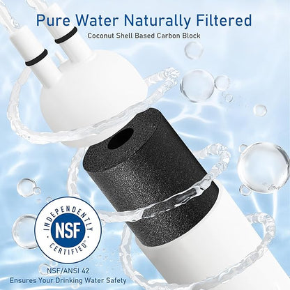 K004 Compatible for 4396841 Refrigerator Ice and Water Filter, EDR3RXD1, KAD3RXD1, WHR3RXD1,P1WB2L, 4396841, 4396710, Filter 3, 46-9083,46-9030, 9030, 9083 Refrigerator Water Filter (3)