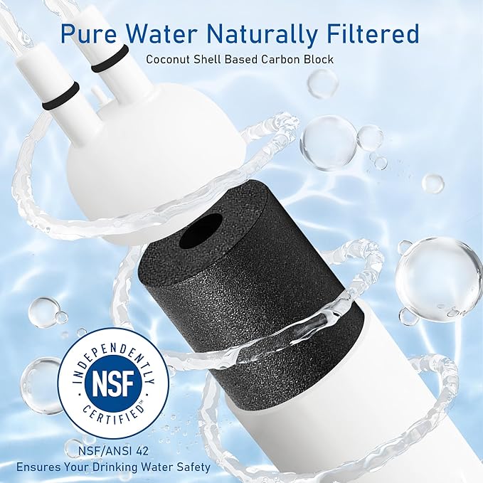 Edr3rxd1 4396841 Refrigerator Water Filter Replacement For Everydrop Filter 3,4396710,Kenmore 46-9083,46-9030,9030, 9083, kad3rxd1, Whirlpool whr3rxd1, 9030, 460-9083, 4396841, 4396710, 1 Pack