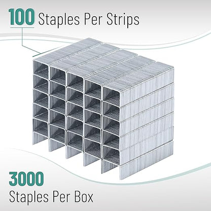 Mr. Pen- Staples for Staple Gun, 3000 Staples, 5/16 inch Staples Refill, Light Duty, 8mm, Staple Refill, Staples for Staple Gun Staples Bulk Staples, Staple Gun Refill Only for Mr. Pen Staple Gun Use