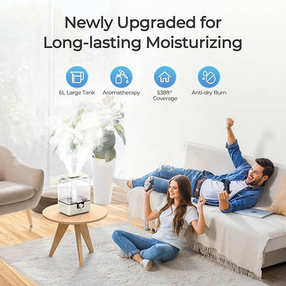 CHIVALZ Humidifiers for Bedroom, 9.37 * 7.4 * 12.67 inch, YZY6001-KC