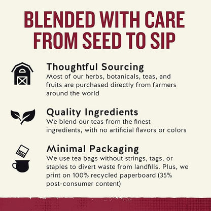 Celestial Seasonings Cinnamon Apple Spice Herbal Tea, Caffeine Free, 20 Tea Bags Box (Pack of 6)