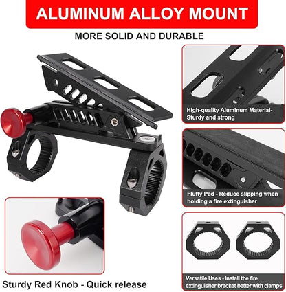 UTV Fire Extinguisher Mount Bracket, Quick Release Fire Extinguisher Mount Holder for Jeep, Offroad Car, UTV Accessories (B)