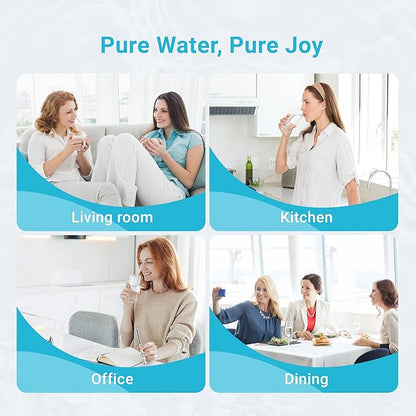 Replacement for Brita® Stream Pitcher Water Filter, Brita® OB05 Filter Pitchers and Dispensers, Pour Through Filters, Upgraded 7-stage Filters, Lasts 2 Months, by AQUA CREST (Pack of 6)