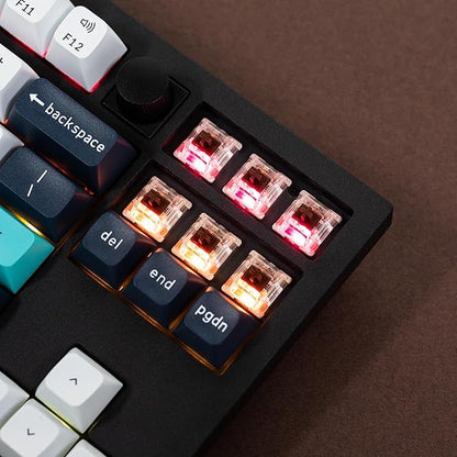 Keychron Q3 Max Wireless Custom Mechanical Keyboard, Full Aluminum 2.4 GHz Bluetooth QMK TKL Layout RGB with Hot-swappable Gateron Brown Switch Compatible with Mac Windows Linux