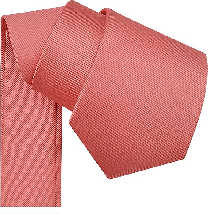 Branduce 3.15"（8cm） Men's Solid Color Formal Woven Necktie + Gift Box