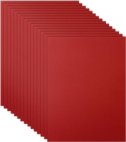 40 Sheets Dark Red Cardstock 8.5 x 11 Scrapbooking Paper, 200gsm/75lb Premium Red Construction Paper Card Stock for DIY Cards Making, Wedding Invitations, School Crafting, Art Drawing