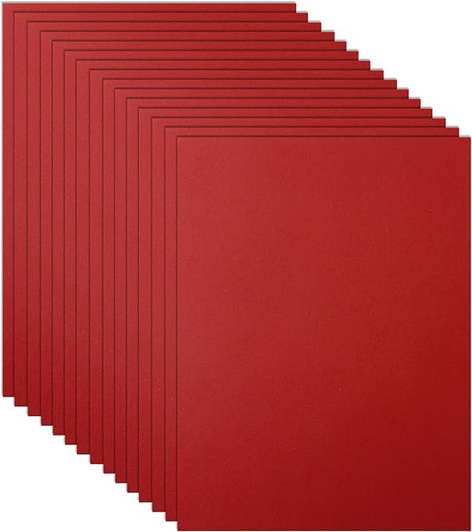 40 Sheets Dark Red Cardstock 8.5 x 11 Scrapbooking Paper, 200gsm/75lb Premium Red Construction Paper Card Stock for DIY Cards Making, Wedding Invitations, School Crafting, Art Drawing