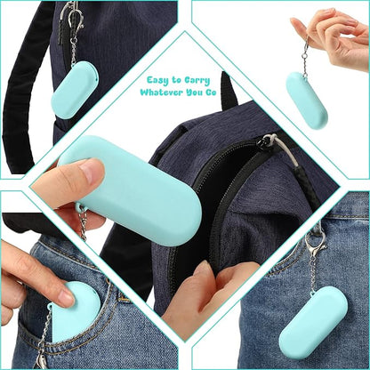 Meanplan 4 Sets Cruise Ship Essentials,4 Set Silicone Straws with Case Reusable Silicone Portable Drinking Straw Set for Party Travel Cold or Hot with 4 Carry Case, 4 Cleaning Brushes (Classic Color)