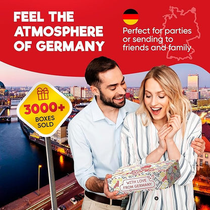 German Snack Box – Authentic German Chocolate & Snacks from Germany - International Snack Box with German Candy & European Treats – Great Gift for Food Lovers