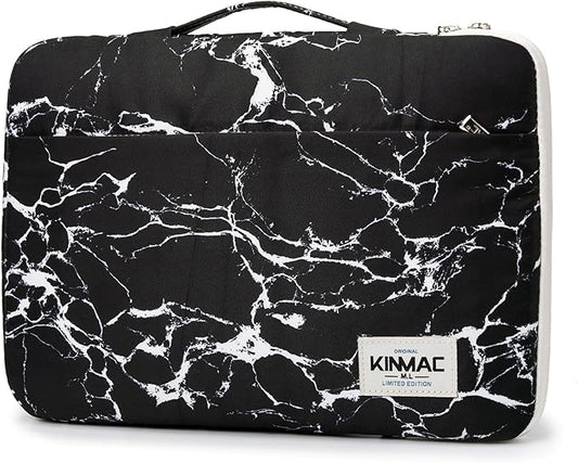 Kinmac 360° Protective Laptop Sleeve Case Bag Cover with Handle for MacBook Pro 16 inch,16 inch HP,Lenovo,Dell,ASUS,Acer Ultrabook and Business Laptop (Black Marble)