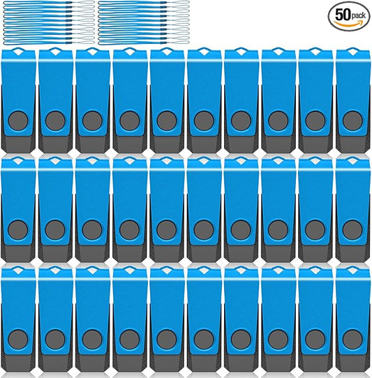 50PCS 2GB USB 2.0 Flash Drive Blue