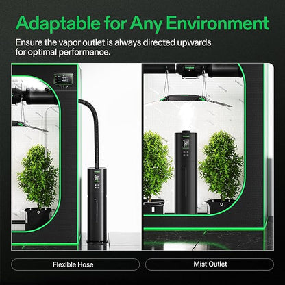 VIVOSUN AeroStream H09 Intelligent Wi-Fi Humidifier, 2.38 Gal / 9 L Humidifier with Temp & Humidity Probe, Smart Remote Control, Designed for Growers (Pack of 2)