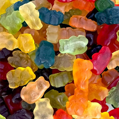 Irresistibly Delicious 12 Flavor Gummy Bears -1.5 lbs Lusciously Flavorful Soft & Chewy Candy Snack, Fruity Flavor Assortment-Great for Kids and Adults of All Ages(24 oz)