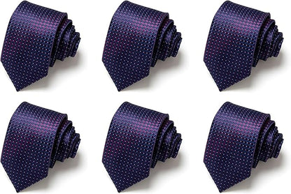 Tie For Men Necktie Woven Jacquard Neck Ties Set 6 PCS