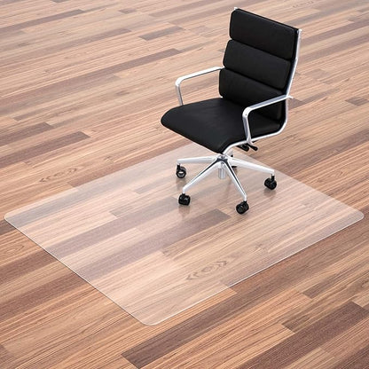 Office Chair Mat for Hardwood Floor, 45” x 53” Large Chair Mats, Under Desk Chair Mat for Rolling Chairs, Easy Glide Desk Floor Mat for Home Office (Rectangle)