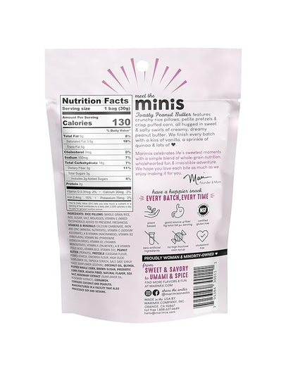 Marimix Mini Snack Mix - 6 pack (Mini Toasty Peanut Butter, 6 Pack)