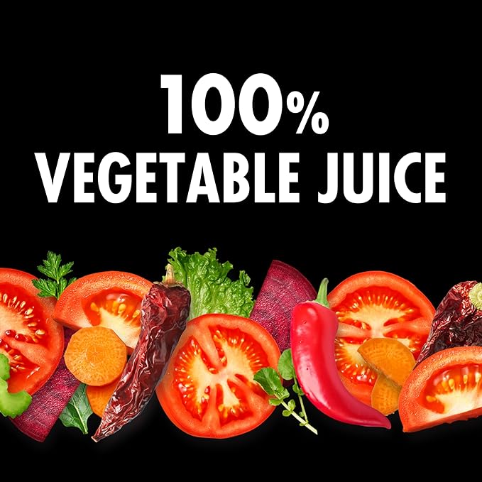 V8 Spicy Chipotle 100% Vegetable Juice, 46 fl oz Bottle (12 Pack)