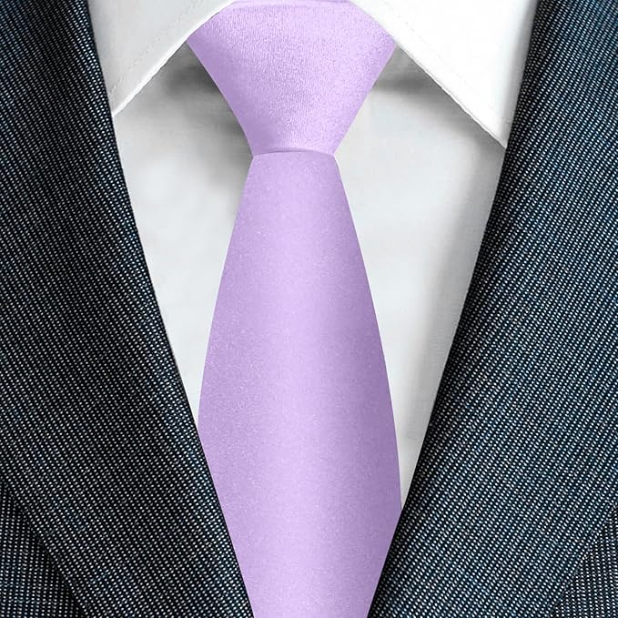 Men's Ties Solid Pure Color 3.15" (8CM) Necktie Plain Formal Business Wedding Black Ties For Men