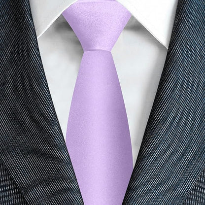 Men's Ties Solid Pure Color 3.15" (8CM) Necktie Plain Formal Business Wedding Black Ties For Men