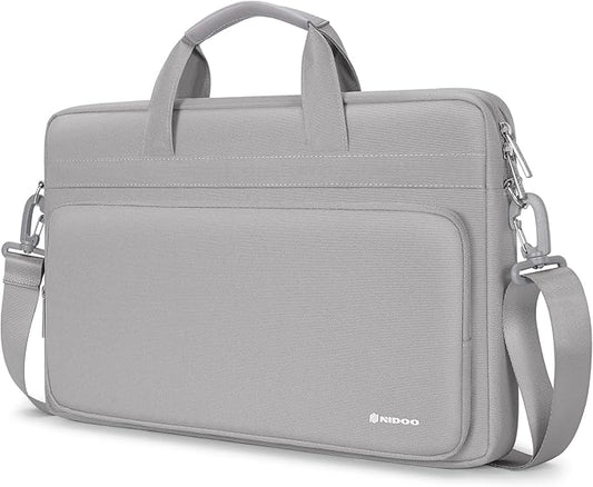 NIDOO 14-15 inch Laptop Shoulder Bag Briefcase Messenger Sleeve for 15" MacBook Air M4 M3 / 15" Surface Laptop 5 4 3/16" MacBook Pro M4 M3 M2/ 15" Dell Latitude 5540/15" Lenovo ThinkBook 15 Gen 4