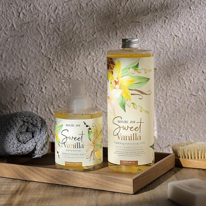 ROMIIE ZOI Foaming Hand Soap Refill, Sweet Vanilla, Gentle & Moisturizing Formula, 1 L/ 33.8 FL OZ