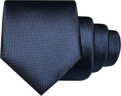 JEMYGINS Mens Tie and Lapel Pin with Pocket Square Tie Clip Sets for Casual and Business 4PCS
