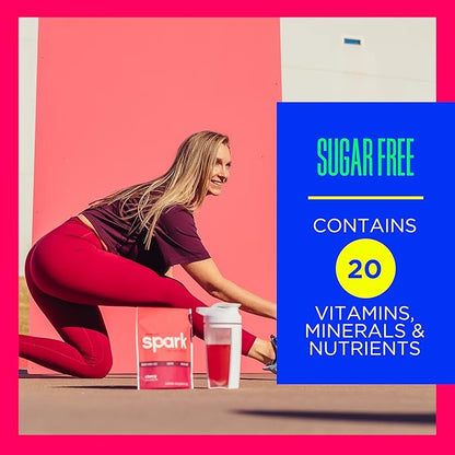 AdvoCare Spark - Energy Drink Mix - Vitamin & Amino Acid Supplement - Supports Energy & Focus - Portable Immune Support - Sugar-Free - Cherry, 14 Stick Packs (3.5 oz)