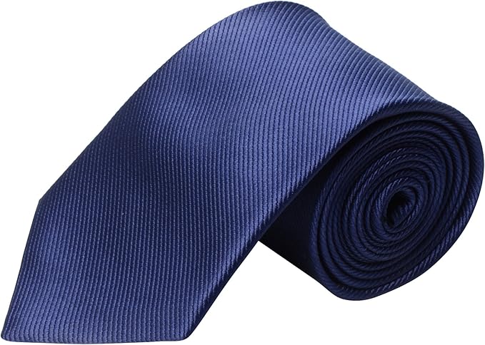 QBSM Mens Solid Polyester Textile Neckties Pure Color Neck Ties