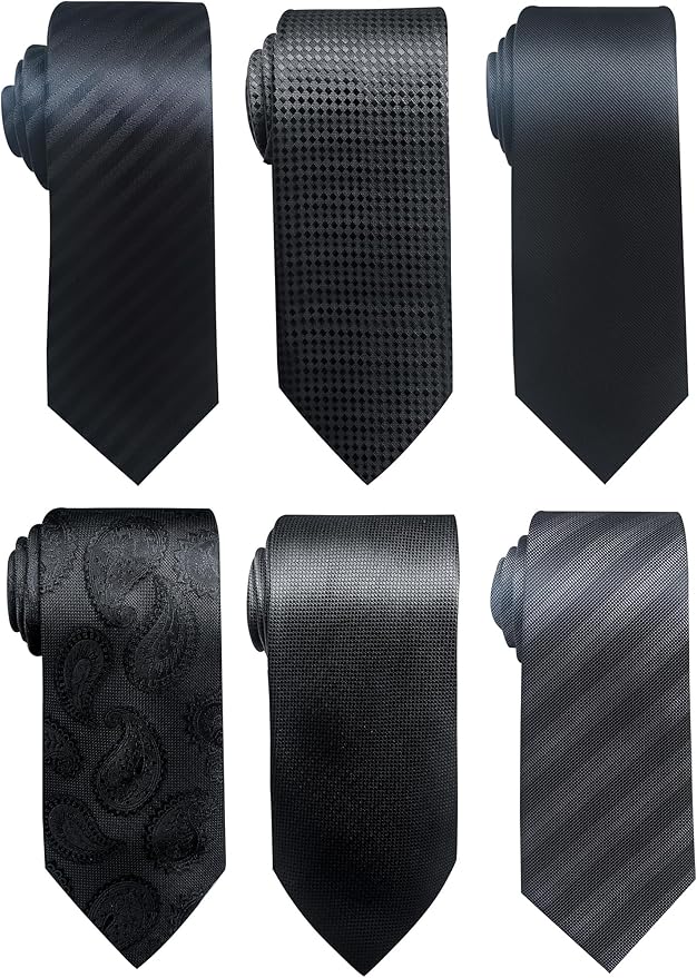 Tie For Men Necktie Woven Jacquard Neck Ties Set 6 PCS