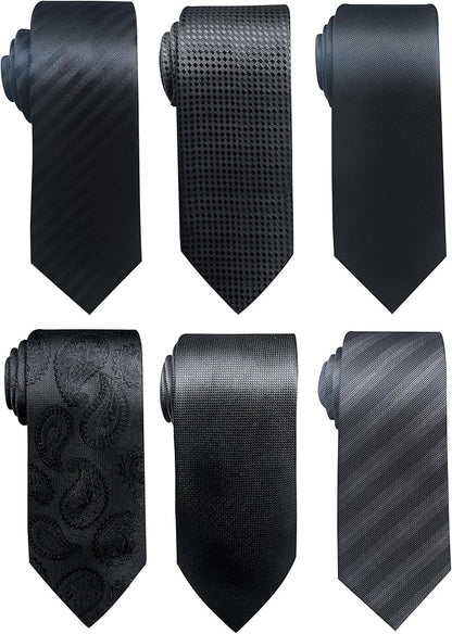 Tie For Men Necktie Woven Jacquard Neck Ties Set 6 PCS