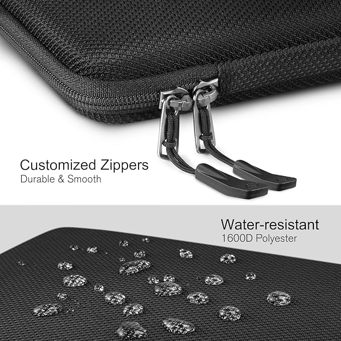 FINPAC Hard Laptop Sleeve Case for 11.6-inch Chromebook, Shockproof Computer Carrying Case Compatible with 11.6-inch Samsung Chromebook 4/3/2, Acer/HP/Dell/ASUS/Surface Laptop 13", Pro 12", Black